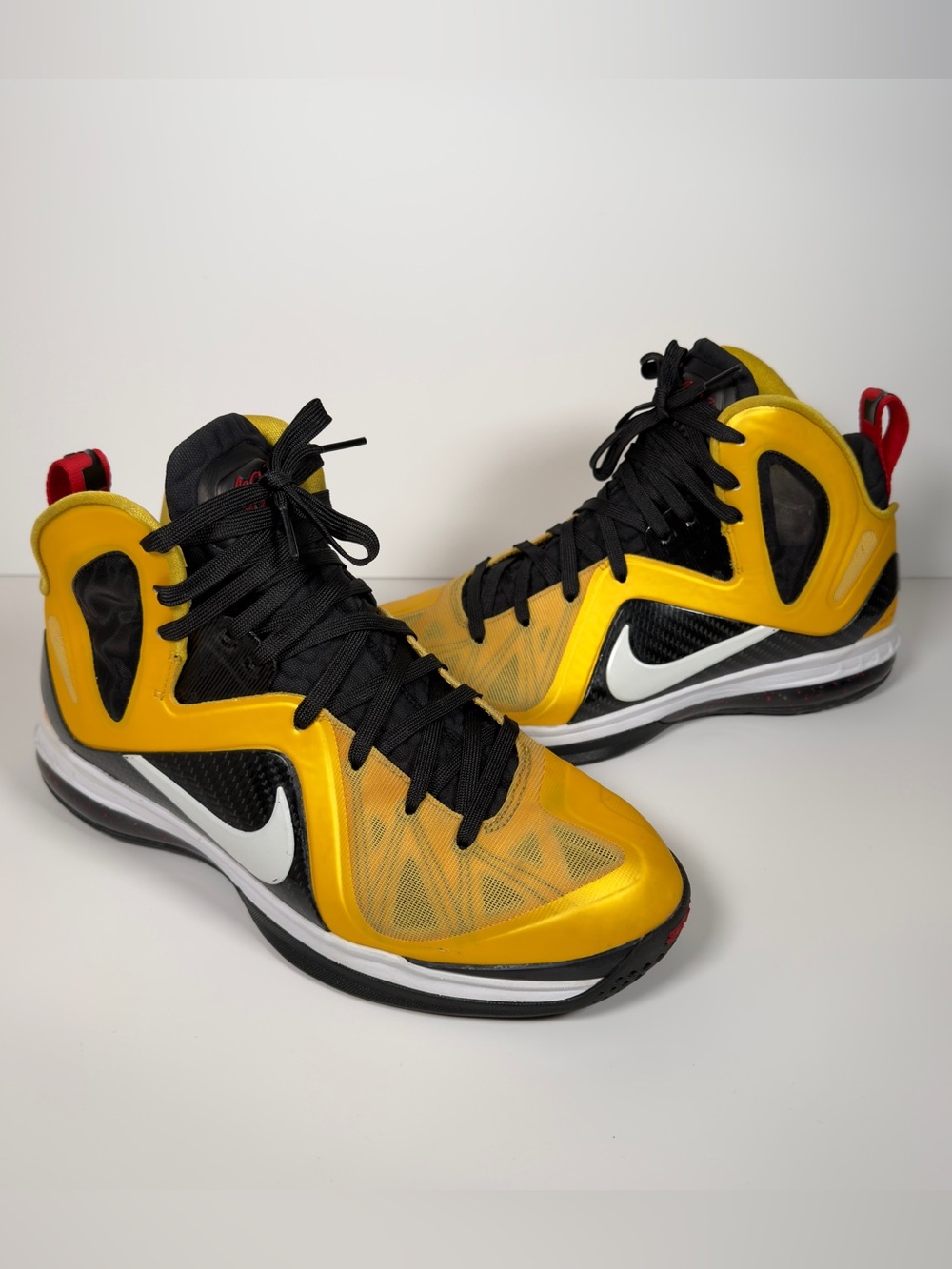 Nike LeBron 9 PS Elite Taxi Varsity Maize Carbon Fiber Size 10 516958-700 2012 - Picture 15 of 15